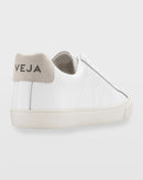 VEJA ESPLAR LEATHER LOGO SNEAKERS SIZE 40 BRAZIL SIZE: WOMEN 8.5 - WHITE - Like New