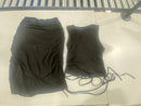 MILUMIA WOMEN DRAWSTRING SIDE CROP TANK TOP,BODYCON MINI SKIRT SET - S - BLACK - Like New