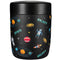 CHARCY 9OZ STAINLESS VACUUM FOOD JAR SOUP THERMO - GRAY ASTRONAUT - BLACK PIXELS - Like New