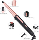 JAETON Hair Curling Iron Wand 0.5-1",210℃ for Classic Curls&Natural Waves - Brand New