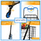 SereneLife Shopping Cart with 360 Rolling Swivel Wheels, Collapsible Design - Brand New