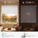 JaeJaes Motorized Roller Shades Remote Cordless Automatic Window Shades White - Brand New