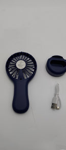 WOANGER 1 PACK MINI POWERFUL HANDHELD FAN BULK 3 SPEED SMALL DESK FAN DARK BLUE - Like New