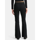 NO BOUNDARIES WOMEN'S RIBBED WAIST BOOTCUT PANTS 31.5'' - SIZE:  XS - BLACK SOOT - Brand New
