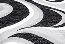 McKenzie Gray/White/Black Area Rug - Brand New