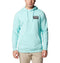 COLUMBIA MEN'S COLUMBIA PFG CASTBACK HOODIE SIZE: MEN M GULF STREAM/BLACK - Brand New