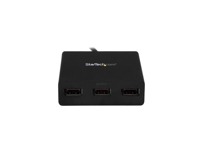 StarTech.com MSTCDP123DP 3-Port USB-C to DisplayPort MST Hub - 4K 30Hz -