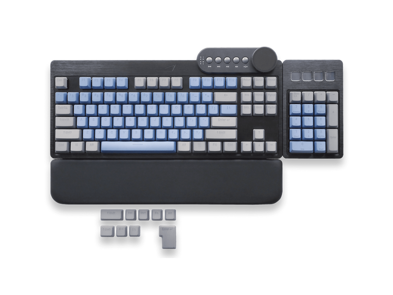 MOUNTAIN Mineral PBT Keycap set - US-ANSI + ISO addon - PBT Double-Shot - OEM