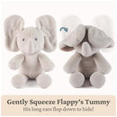 GUND 5" Baby Peek-a-Boo Flappy Elephant Plush Stuffed Animal 6071301 - Gray - Brand New