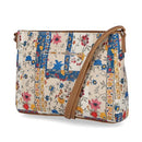 H383FR/28A MULTISAC WOMENS SUMMERVILLE EAST WEST CROSSBODY BAG PRETTY PATCHES - Brand New