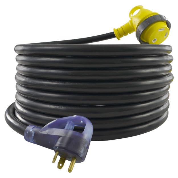 CONNTEK RP5358-050 POWER CORD, 30 Amp 50 ft RV, Black - Like New