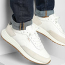 BOSS VINSTON RUNNER SNEAKERS 50552859 OPEN WHITE - SIZE: MEN 9 - OPEN WHITE - Like New