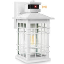 KONDRAS MOTION SENSOR OUTSIDE WALL LANTERN WATERPROOF WHITE DUSK DAWN LIGHT - Like New