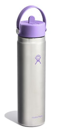 HYDRO FLASK 24 OZ WIDE FLEX STRAW CAP SURF - STAINLESS VIOLET - Brand New