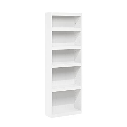 FURINNO JAYA ENHANCED HOME 5-TIER SHELF BOOKCASE 22062WH - - Scratch & Dent