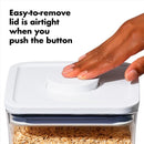 OXO GOOD GRIPS 11235900 SERIES POP CONTAINER SET SQUARE 5/PK CLEAR/GRAY - Like New