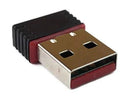 QR COMPUTERS USB 2.0 WIRELESS 802.IIN 150MBP - BLACK/RED - Like New