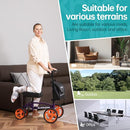 ELENKER STEERABLE KNEE SCOOTER FOLDABLE KNEE WALKER - PURPLE - Like New