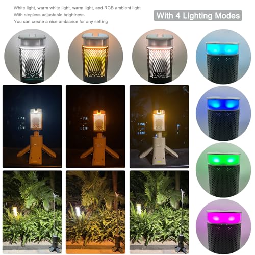 Camping Lantern, 14000mAh Rechargeable Telescopic Camping Lights Z1 - KHAKI - Like New