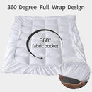 SLEEP MANTRA TOPPER PREMIUM WRAP-AROUND COOLING TOPPER SIZE: KING - PURE WHITE - Like New