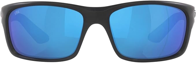 Costa Del Mar Men's Jose Pro Polarized Rectangular Sunglasses -Matte Black Blue Like New