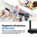 LINKSYS MESH WIFI 6 ROUTER DUAL-BAND 1,700 SQ. FT 25+ DEVICES MR7350 - BLACK - Like New