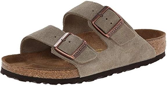 BIRKENSTOCK ARIZONA SANDAL WOMEN'S SUEDE - SIZE: MEN 6 WOMEN 8 - TAUPE - Like New