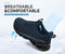 LARNMERN Steel Toe Shoes for Men Women Comfortable Safety Shoes Black Size 8 - Like New