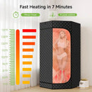 ESSEN BLISSED PORTABLE STEAM SAUNA,HOME SAUNA TENT 3L 1500W STEAMER - BLACK - Like New