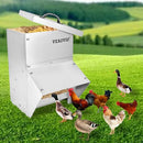 Baffle Feeder 11.5lbs Galvanized Chicken Feeder - Poultry - Scratch & Dent