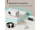 AKIYO 1080P Full HD Portable Mini Projector, Upgraded Bluetooth Movie Projector,