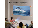 AKIYO 1080P Full HD Portable Mini Projector, Upgraded Bluetooth Movie Projector,