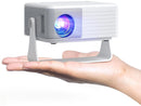 AKIYO 1080P Full HD Portable Mini Projector, Upgraded Bluetooth Movie Projector,