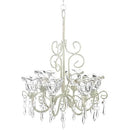 Zings & Thingz Home Locomotion Crystal Blooms Candle Chandelier -NEW - Brand New