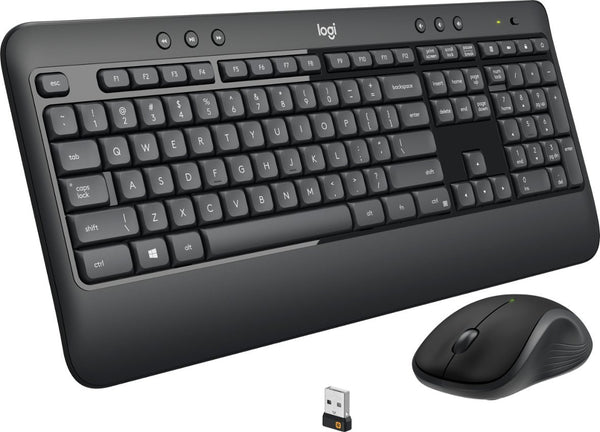 Logitech MK540 Full-Size Advanced Wireless Scissor Keyboard, Mouse Bundle -Black Like New