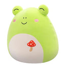 SQUISHMALLOWS 14"Wendy Green Frog-Mushroom Embroidery Official Jazwares - GREEN - Brand New