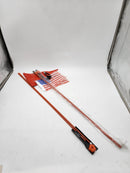 HSQCEZ 2 Set Bike Safety Flag 5ft Fiberglass Pole 2 pcs, Red - B093FGR2BK - Brand New