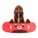 JAZWARES SQUISHMALLOWS 30" CICI THE RED PANDA PET BED LARGE - BRIGHT RED - Like New