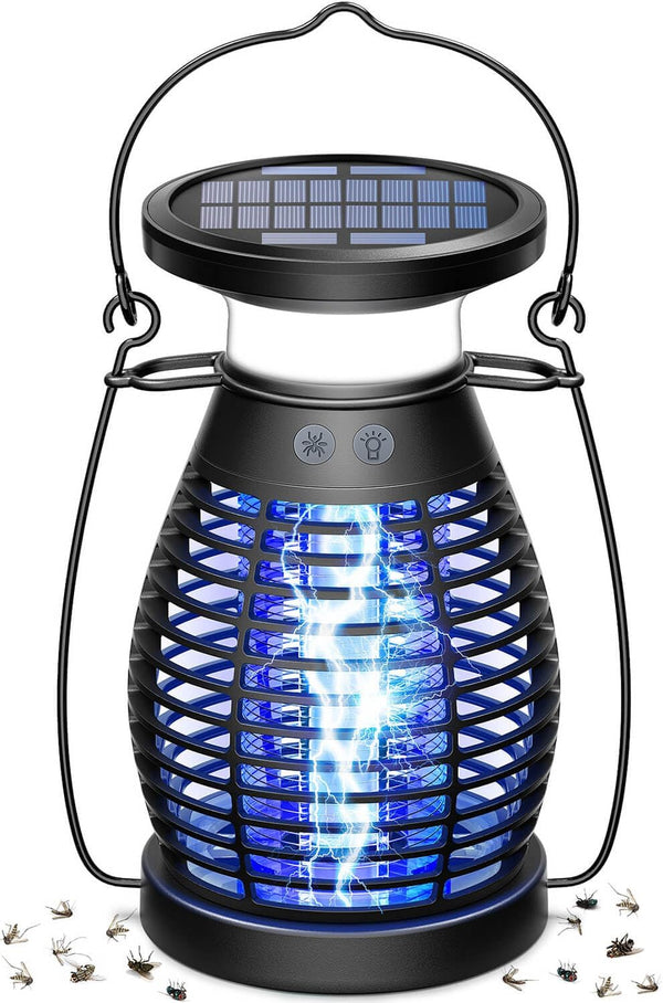 Burlan Solar Cordless Mosquito Zapper BK-21 - BLACK - Like New