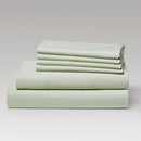 KATHY IRELAND BAMBOO COOLING 6 PIECE SHEET SET WITH DEEP POCKETS QUEEN - SAGE - Like New
