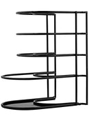 CUISINEL HEAVY DUTY POTS AND PANS ORGANIZER RACK 12.2" TALL 5 TIER - BLACK - Brand New