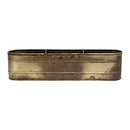Creative Co-Op Galvanized Metal Window 3 Sections Antique Brass B09T322J6V -NEW - Brand New