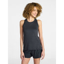 ATHLETIC WORKS WOMEN'S BUTTERCORE RACERBACK TANK TOP - SIZE: L - BLACK SOOT DD - Brand New