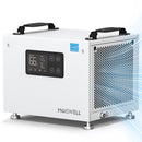 Moiswell 70 Pints Portable Dehumidifier Drain Hose Auto Defrost Timer - White - Like New