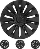 KLUTCHTECH COVERS 14-SPOKES WHEEL CAPS 19'' WHEEL HUB CAPS 4 PACK - MATTE BLACK - Like New