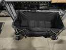 FOLDING WAGON CART PORTABLE LARGE CAPACITY BEACH WAGON HEAVY DUTY - BLACK - Like New