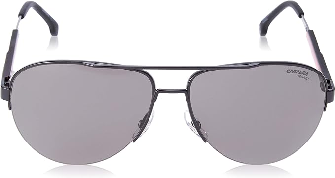 Carrera Men's 8030/S Pilot Sunglasses Polarized - Gray/Matte Black Like New