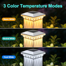 Brightever 4x4 Solar Post Cap Lights, 12 Pack White Solar Post Cap Lights - Brand New