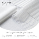GoDear Design Panel Blinds Semi-Sheer 45.8"-86" x 96", Eclipse - Brand New