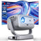 COOLKANGAROO PROJECTOR WIFI BLUETOOTH PORTABLE AUTO FOCUS KEYS STAND - SILVER - Like New